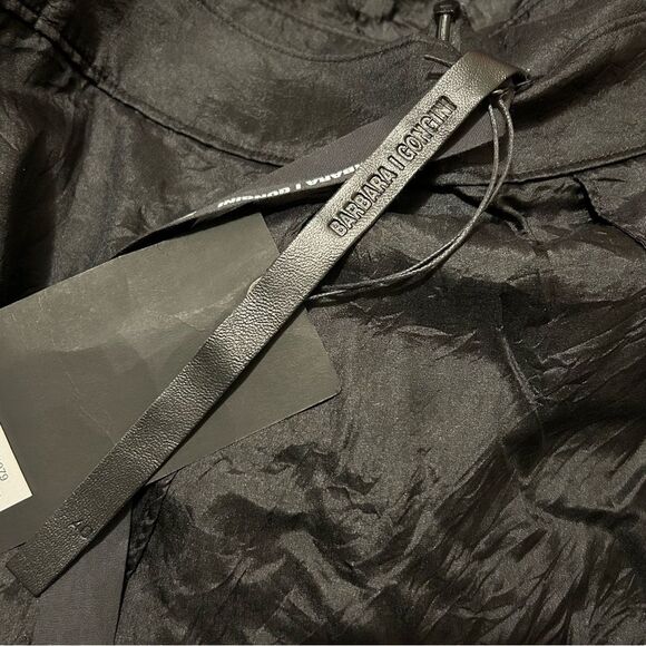 BARBARA I GONGINI NWT Black Silk Avant Garde High-Lo Skirt 40 (10) - Picture 11 of 16